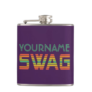 Sonderflasche mit Monogramm SWAG Flachmann