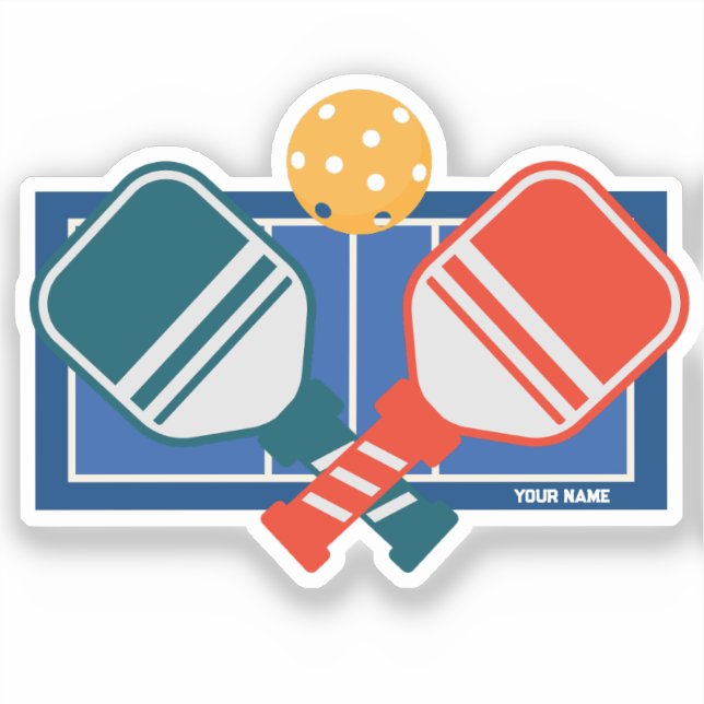 Sondergerichtshof für Pickleball Aufkleber (Vorderseite)
