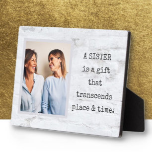 Sondergeschenk! SISTER Foto Plaque mit Easel Fotoplatte