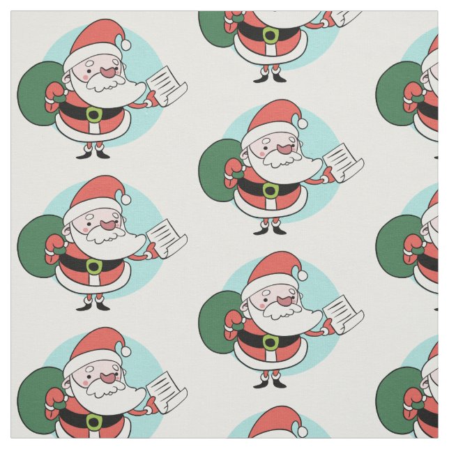 Sondergewebe des Weihnachtsmanns Stoff (Muster)