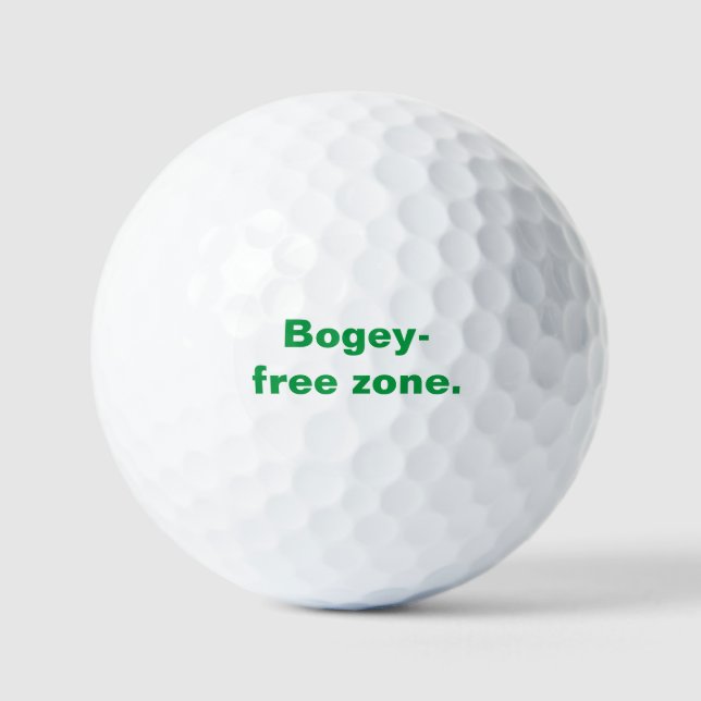 Sondergolfball für die bogey-freie Zone Golfball (Vorderseite)