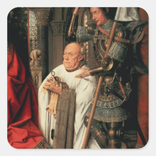 Sonderkommando von Canon Joris van Der Paele Quadratischer Aufkleber