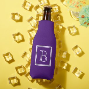 Sonderkühler mit kleinem lila Monogramm Flaschenkühler
