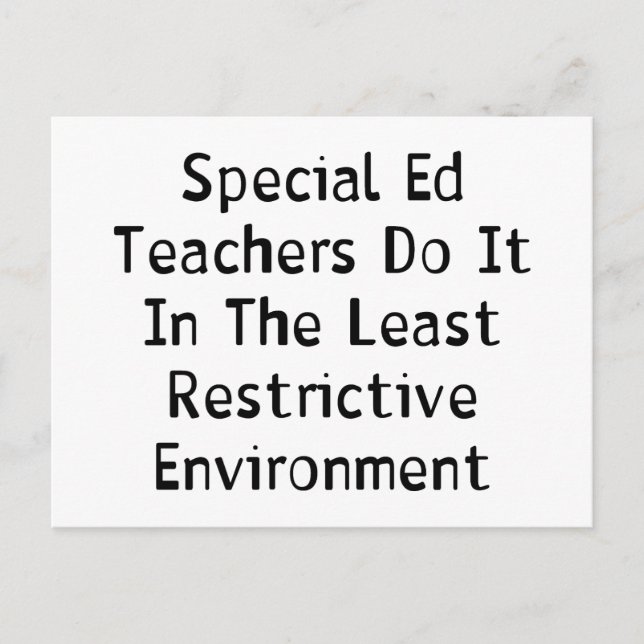 Sonderlehrer Postkarte (Vorderseite)