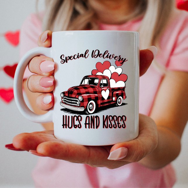 Sonderlieferhugs und Kisses Kaffeetasse (Von Creator hochgeladen)