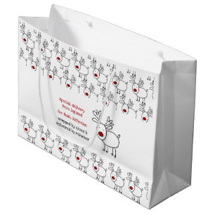 Sonderlieferung von Kindern der Rentieranlage Lapp Große Geschenktüte