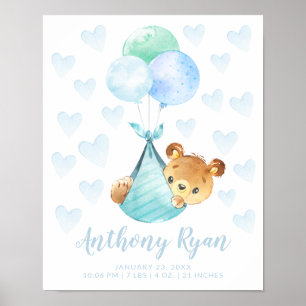 Sonderlieferwagen Bärenstatistiken Poster