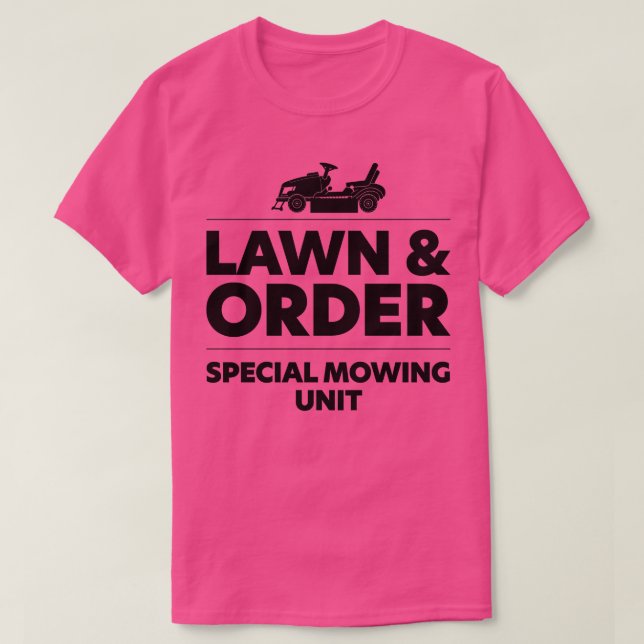 Sondermäheinheit für Rasen und Bestellung 1 T-Shirt (Design vorne)