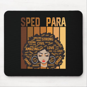 Sonderpädagoge für afroamerikanische Frauen Schwar Mousepad
