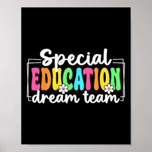 Sonderpädagogik Dream Team Zurück zur Schule Sped Poster