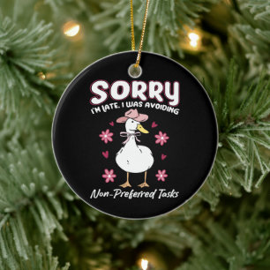 Sonderpädagogik-Lehrer - Lustige Gänse-Sprüche Keramik Ornament