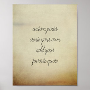 Sonderposter fügen Ihren eigenen Vintagen Stil zu Poster