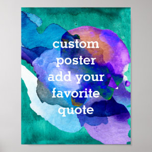 Sonderposter fügen Sie Ihr eigenes Angebot Aquarel Poster
