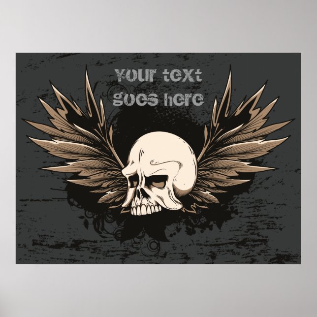 Sonderposter für Schädel und Flügel Poster (Vorne)