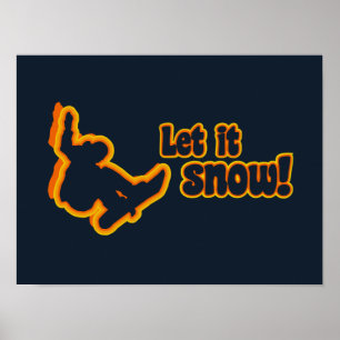 Sonderposter für Snowboarden Poster