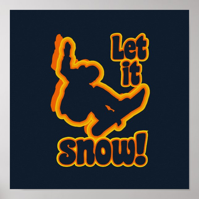 Sonderposter für Snowboarden Poster (Vorne)