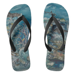 Sonderreifen für Erwachsene, breite Streifen Flip Flops