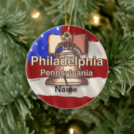 Sonderschmuck Philadelphia Liberty Bell Keramikornament