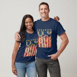 Sondertext für Fahnen und Sonnenblumen T-Shirt