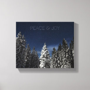 Sondertexte von Winter Sky zum Drucken Leinwanddruck