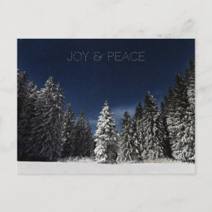 Sondertextpostkarte für Winter Sky Postkarte