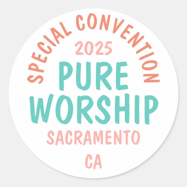 Sonderübereinkommen 2025 | JW Runder Aufkleber (Vorderseite)