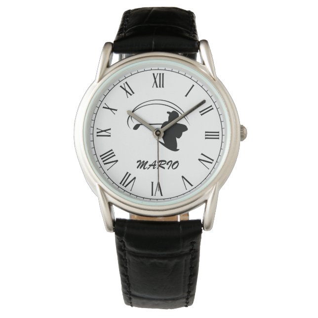 Sonderuhr mit Golf-Design Armbanduhr (Vorderseite)