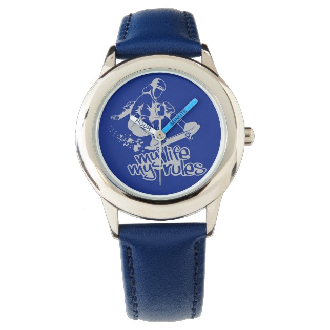 Sonderuhren für Skateboarden Armbanduhr (Vorderseite)