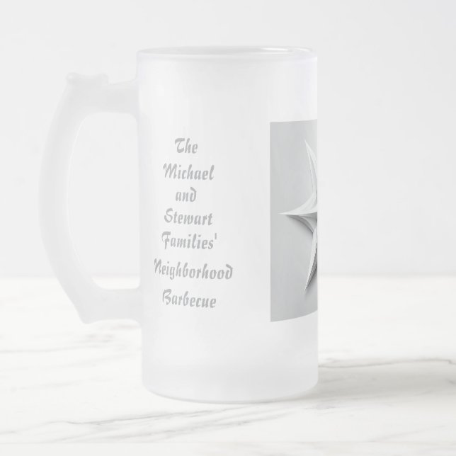 Sonderveranstaltung "Wir sind so froh, dass du hie Mattglas Bierglas (Links)