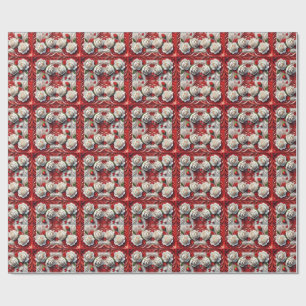 Sonderverpackungspapier mit englischer Rose Geschenkpapier