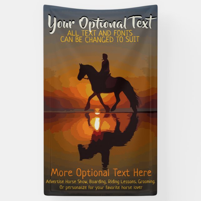 Sonderwerbung für Pferde, Reiten Banner (Vertikal)