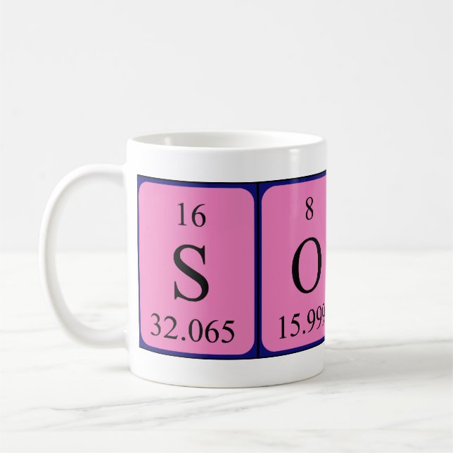 Sondra Periodenname Tasse (Links)
