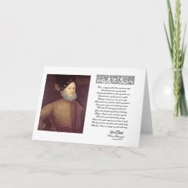 Sonett 29 mit Edward De Vere Karte