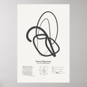 Sonett-Unterzeichnungen: Sonett 18 Poster