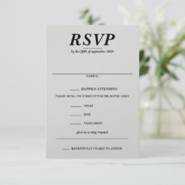 Song-Anfrage für das Ski-Coupé RSVP Karte