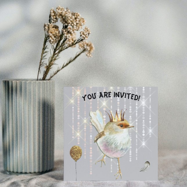 Song Bird Birthday Invite Karte (Von Creator hochgeladen)