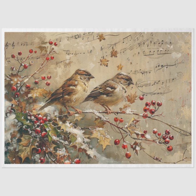 Song Birds Seidenpapier (Vorderseite)