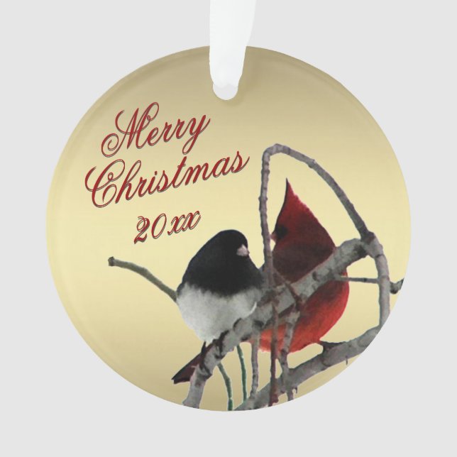 Song Birds Weihnachtsschmuck Ornament (Vorderseite)
