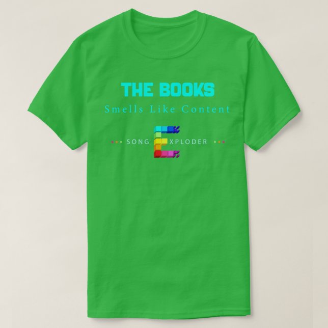 Song-Explosion der BücherRiecht wie Contentrainbow T-Shirt (Design vorne)