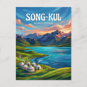 Song-Köl-See Kirgisistan Postkarte