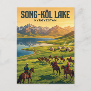 Song-Köl-See Kirgisistan Postkarte