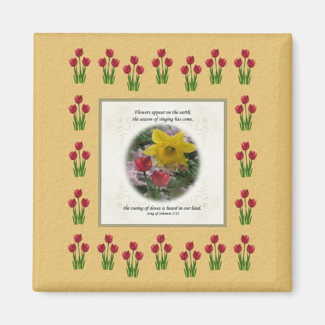 Song of Solomon 2:12 Magnet (Vorne)