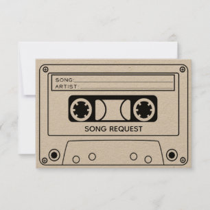 Song Request RSVP Card Einladung