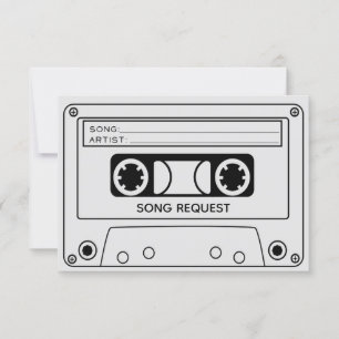 Song Request RSVP Card Einladung