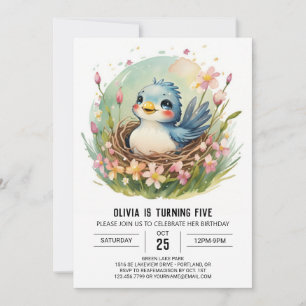 Songbird Colibri Bird Birthday Einladung