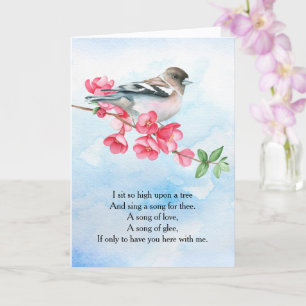 Songbird Gedicht Karte