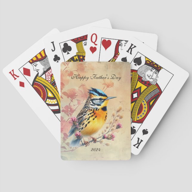 Songbird Happy Vatertag Spielkarten (Rückseite)