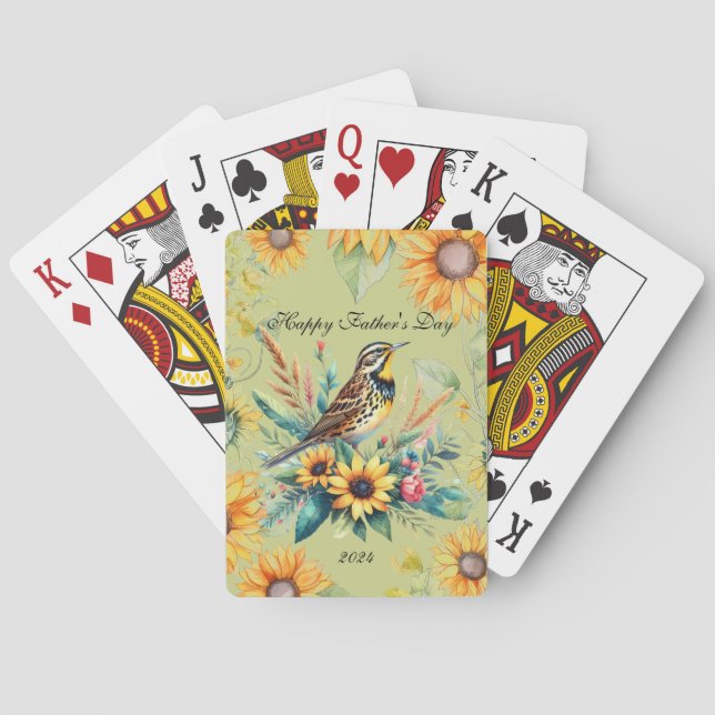 Songbird Happy Vatertag Spielkarten (Rückseite)