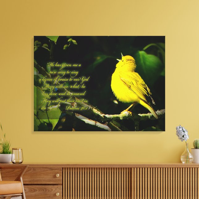 Songbird Inspiration Leinwanddruck (Insitu (Wohnzimmer))