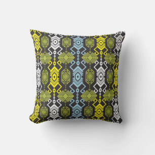 Songket Tenun Geometric Nahtloses Muster mit Creme Kissen